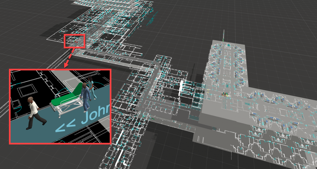 UTMB 3D model layout