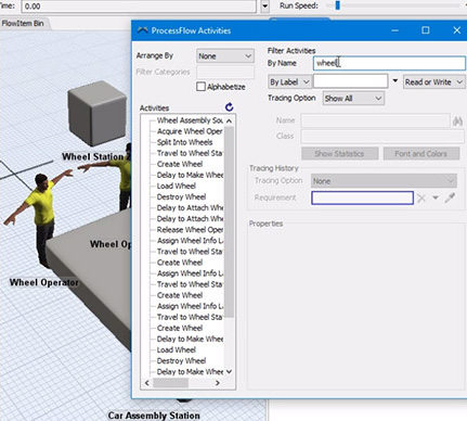 FlexSim 2017 Process Flow Activities