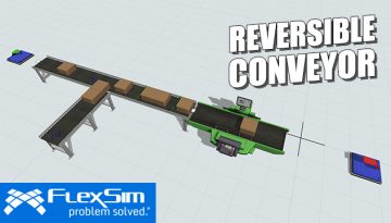 FlexSim 2018 Update 2 Reversible Conveyor