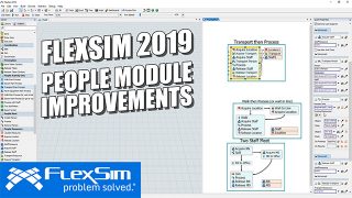 FlexSim 2019: People Module Improvements