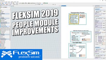 FlexSim 2019: People Module Improvements