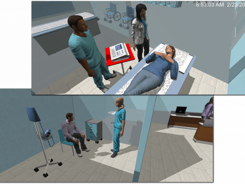 Examples of 3D simulation