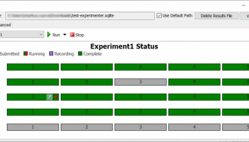 Experimenter Run tab