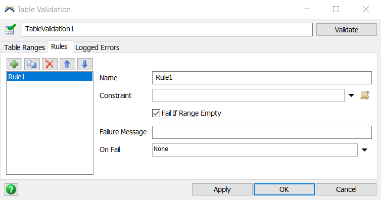 FlexSim 2023 Table Validation