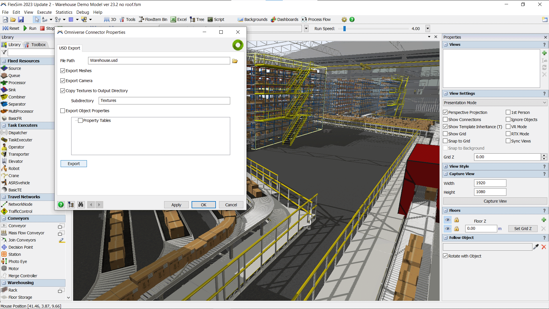 FlexSim USD Export FlexSim USD Export