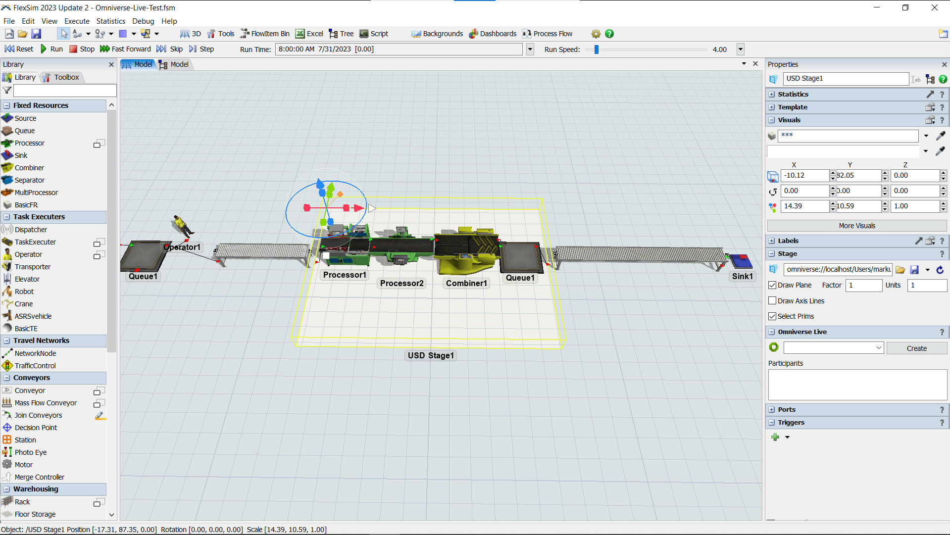 FlexSim USD Stage