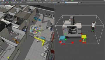 FlexSim 2025 Container Work Cell