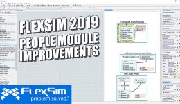 FlexSim 2019: People Module Improvements